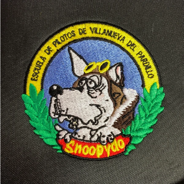 Parche bordado detalle personalizado escuela vuelo Villanueva del Pardillo